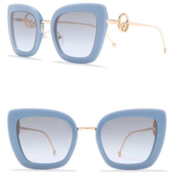 FENDI - Women's FF0408/S 51mm Sunglasses in Powder Blue - Picture 5 of 5
